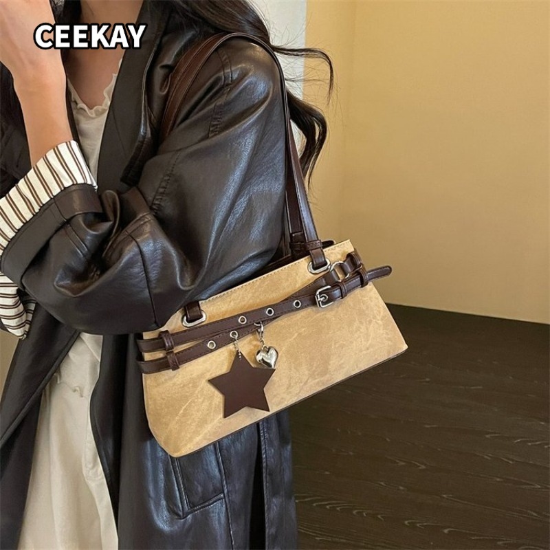 Saddle Bag Distressed - Borsa da Donna CEEKAY in Ecopelle