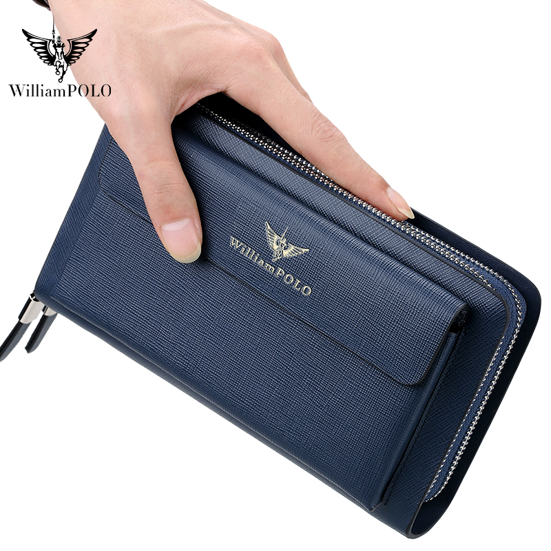 WILLIAMPOLO Borsa Clutch in Pe - Key Holder Leather Pouch recensione e prezzo