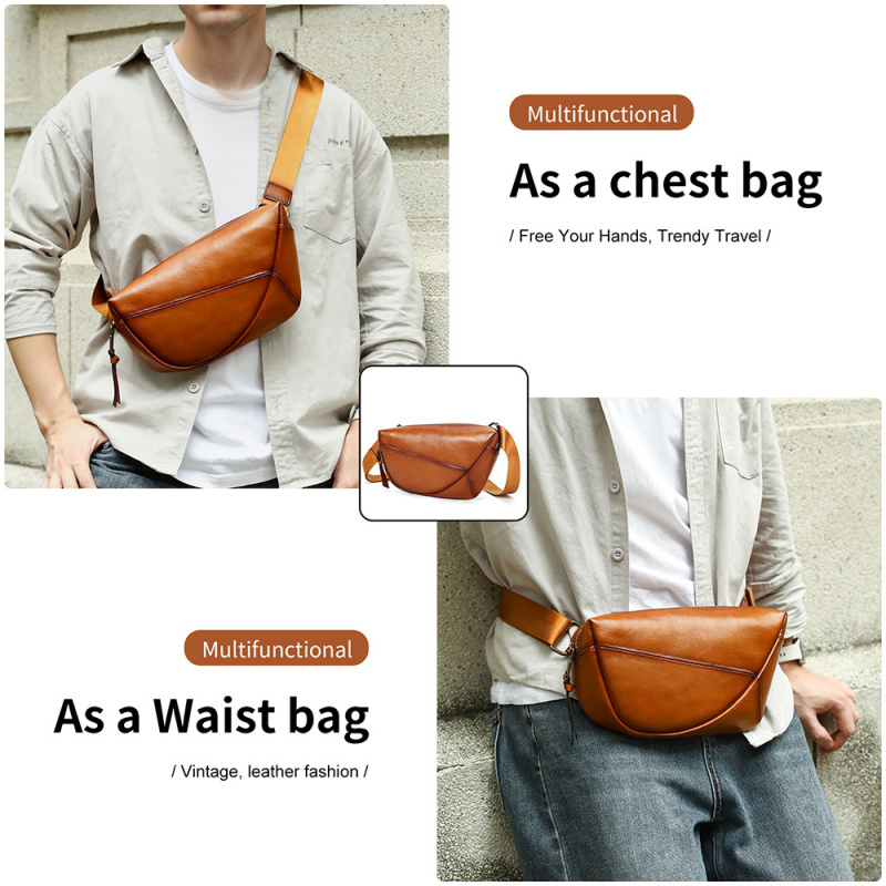 Borsa a tracolla da uomo in ve - Saddle Bag Distressed recensione e prezzo