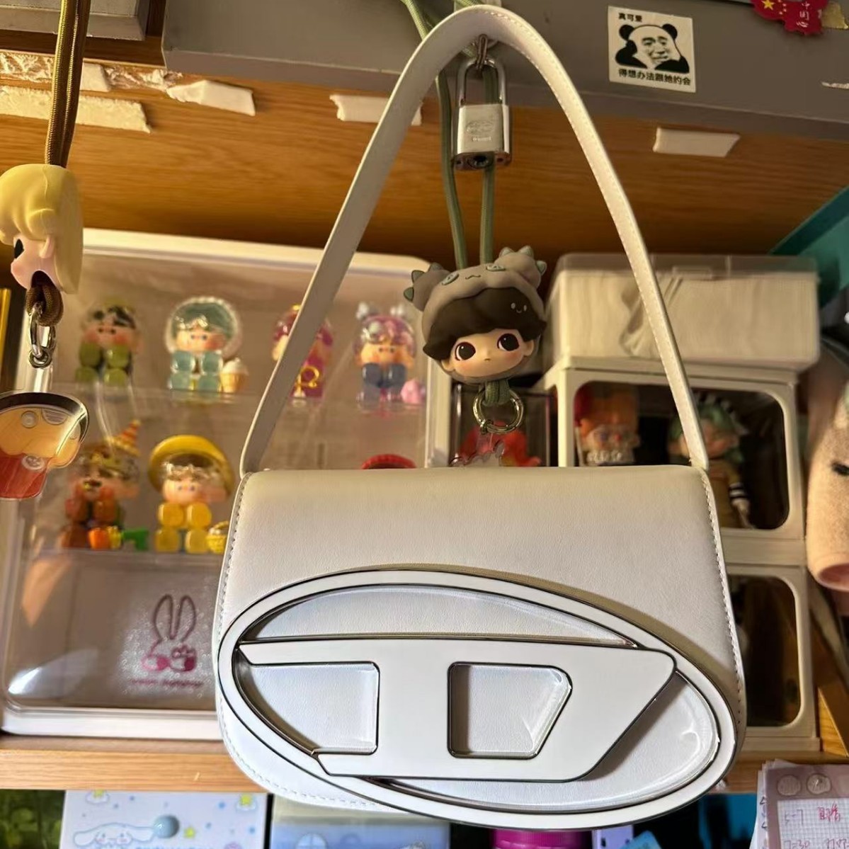 Borsa a tracolla mini in denim - Saddle Bag Distressed recensione e prezzo